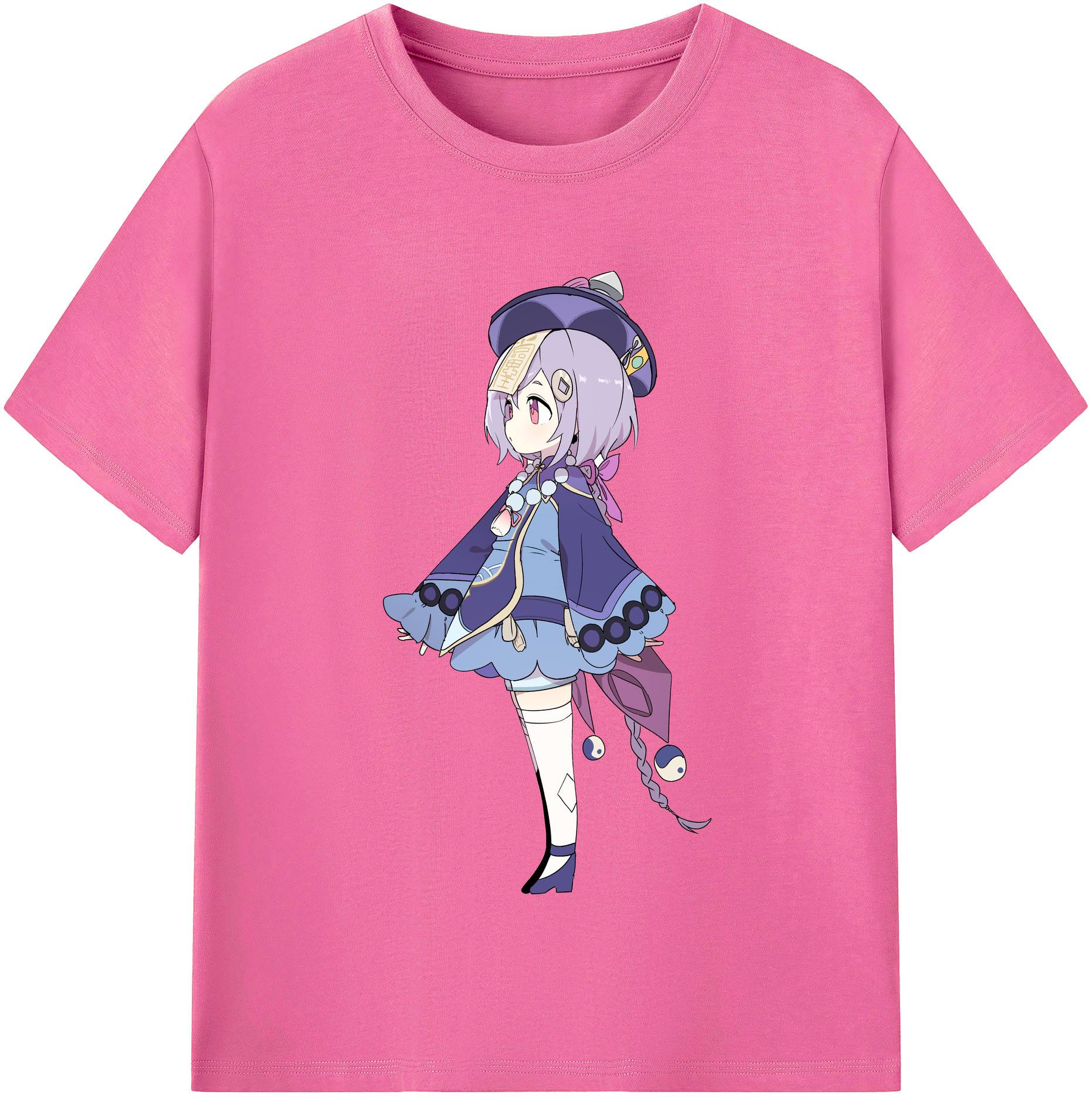 げんし神 七七 なな  genshin Nana レディースカジュアルプリントTシャツ（綿100％）